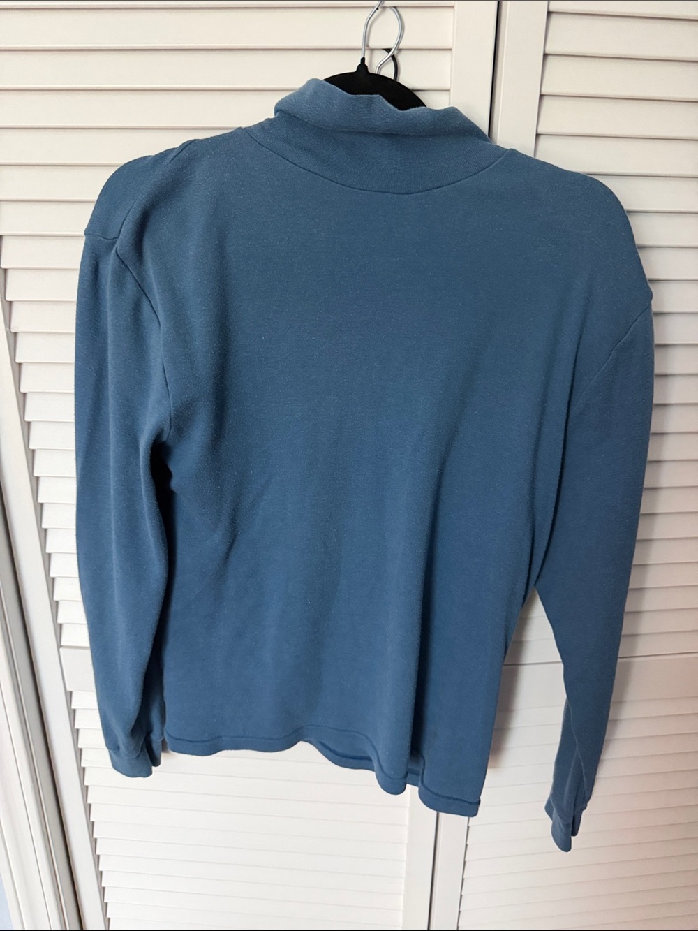 Basic Editions Women's Blue Turtleneck Sweater